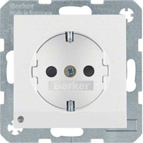 Berker 41098989 Steckdose SCHUKO mit LED-Orientierungslicht S.1/B.3/B.7 polarweiß, glänzend Mesch Shop Berker 41098989 Steckdose SCHUKO mit LED-Orientierungslicht S.1/B.3/B.7 polarweiß, glänzend Mesch Shop